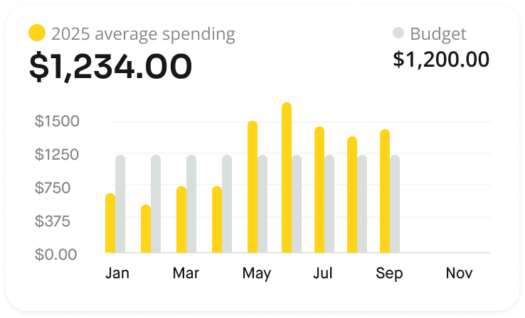 Original spending chart