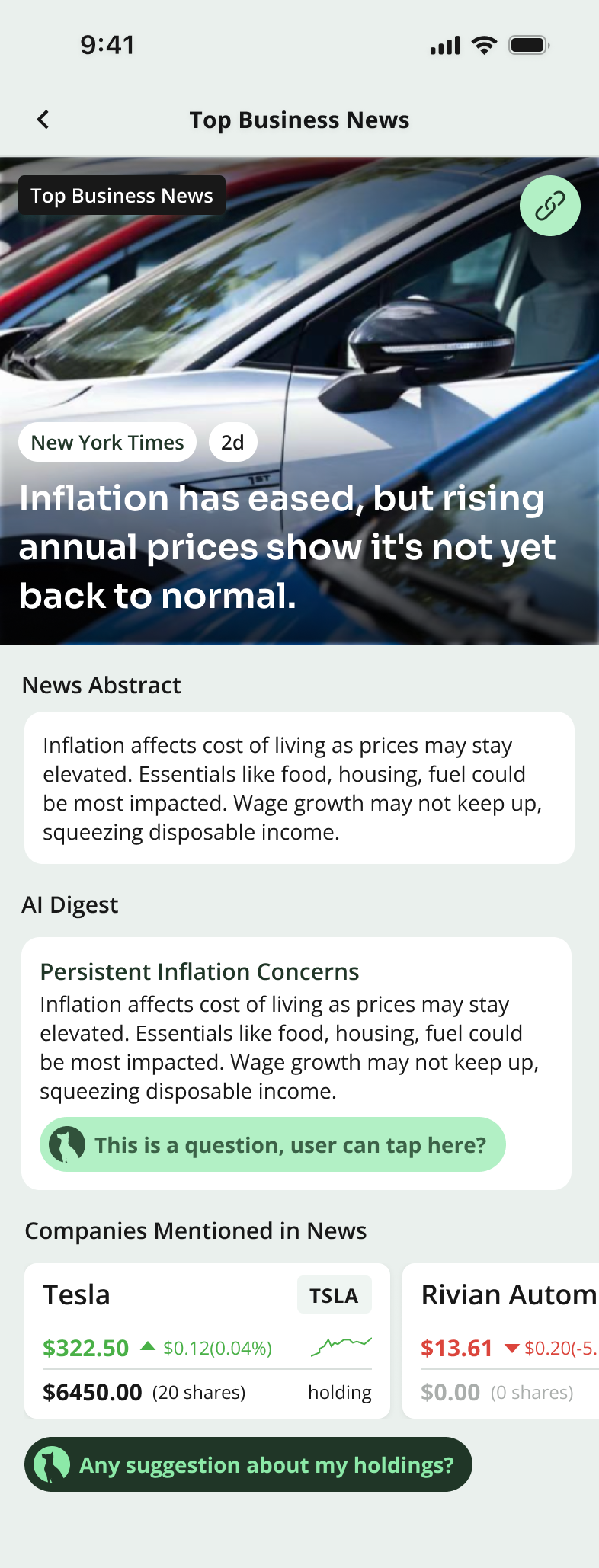 After: top business news detail page