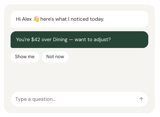 PROPOSAL B — CHATBOT 2.0 mockup